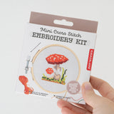 Mushroom Mini Cross Stitch Embroidery Kit