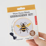 Bee Mini Cross Stitch Embroidery Kit