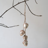 Hanging Acorns with Glitter