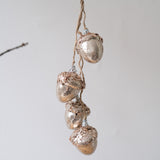 Hanging Acorns with Glitter
