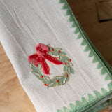 Embroidered Wreath Cotton Napkins Set