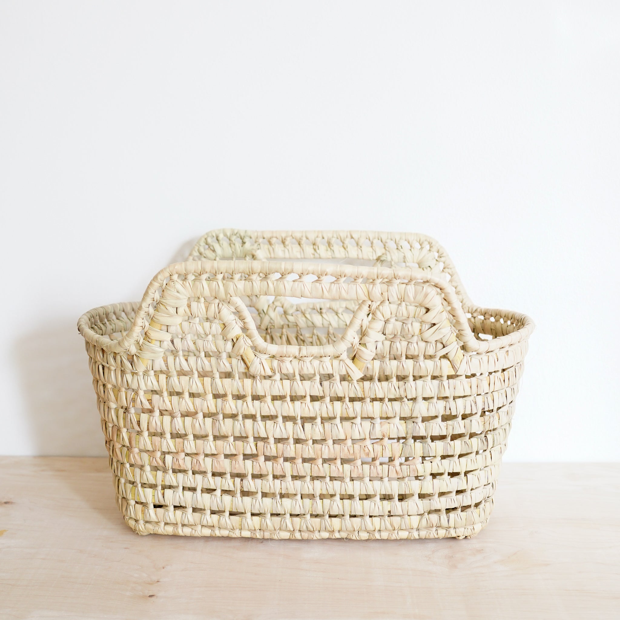 Open Weave Magazine Basket
