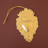 Flaming Heart Milagro Ornament