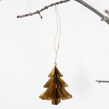 Brass Tree Origami Ornament