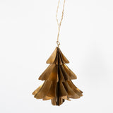Brass Tree Origami Ornament