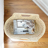 Open Weave Magazine Basket