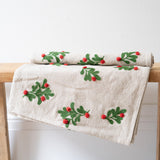 Mistletoe & Pom Poms Table Runner
