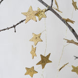 Glitter Paper Star Garland