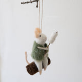 Mouse Roasting Marshmallows Ornament