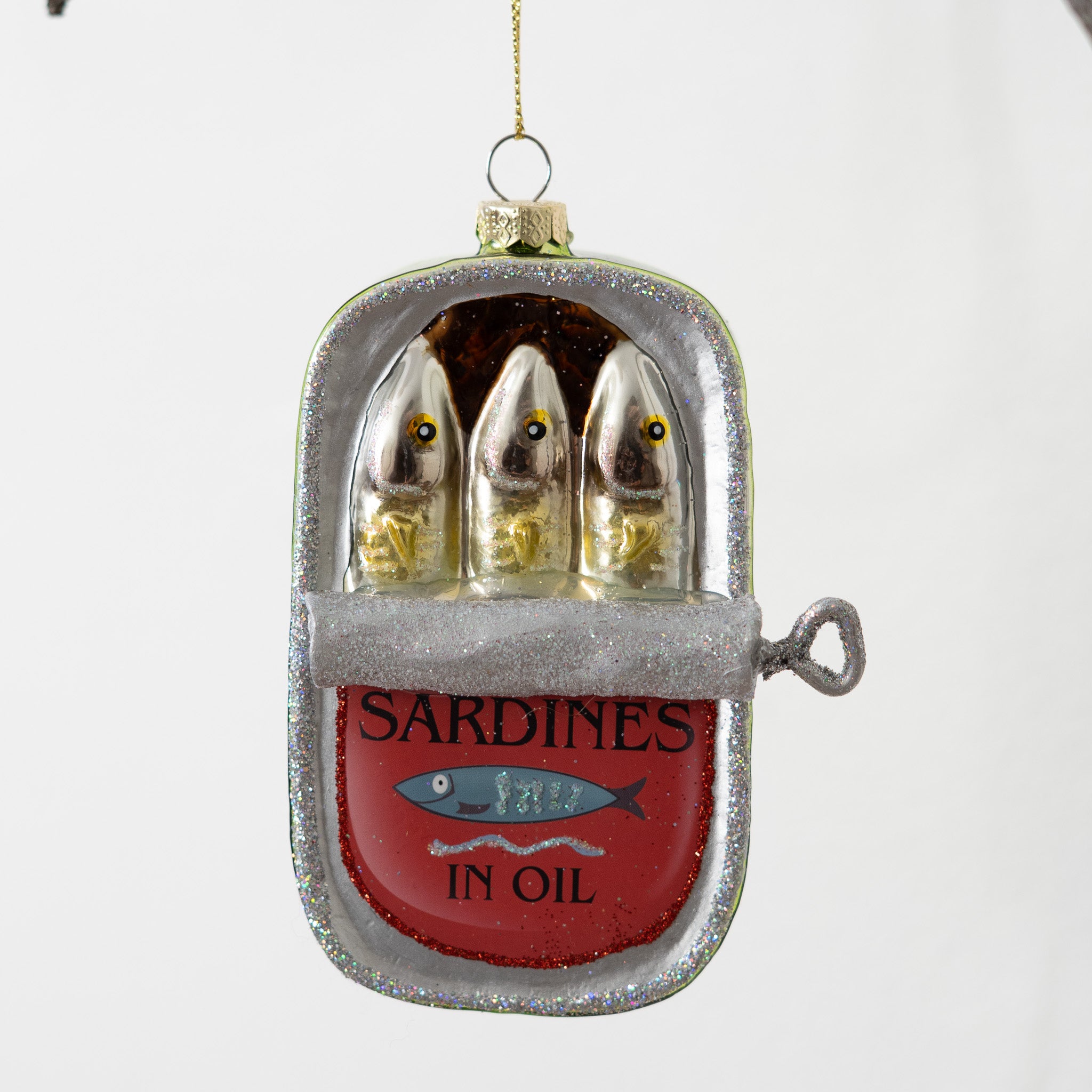 Décoration en forme de boîte de sardines