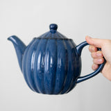 Stoneware Ribbed Teapot