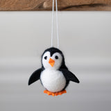 Mini Felt Penguin Ornament