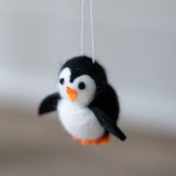 Mini Felt Penguin Ornament