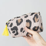 Lepard Print Toiletry Bag