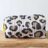 Lepard Print Toiletry Bag