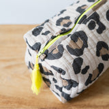 Lepard Print Toiletry Bag