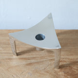 Chrome Triangular Footed Taper Holder