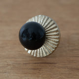 Black Ceramic & Iron Knob