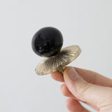 Black Ceramic & Iron Knob