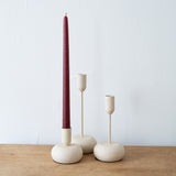 Textured Rounded Base Taper Holders