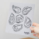 Oysters Swedish Dishcloth