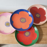 Poppy Appetizer Plates - Set of 4