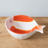 Orange Striped Fish Bowl
