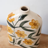 Medium Floral Flat Vase