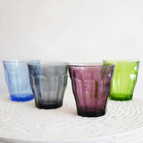 Colored Picardie Glass Tumblers