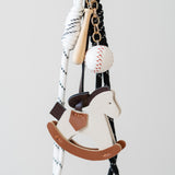 Rocking Horse & Baseball Charm Keychain