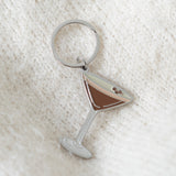 Espresso Martini Enamel Keychain