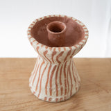 Zebra Handmade Paper Mache Taper Holder