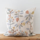 Lunaflora Embroidered Pillow