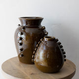 Evan Hobnails Terracotta Vase