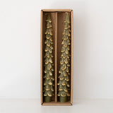 Tree Shaped Taper Candles - Set of 2