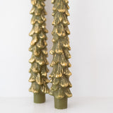 Tree Shaped Taper Candles - Set of 2