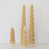 Tree Shaped Taper Candles - Set of 2