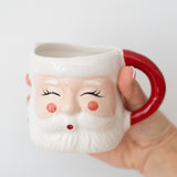 Hand-Painted Santa Mug
