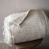 Crinkle Fleece-Lined Throw