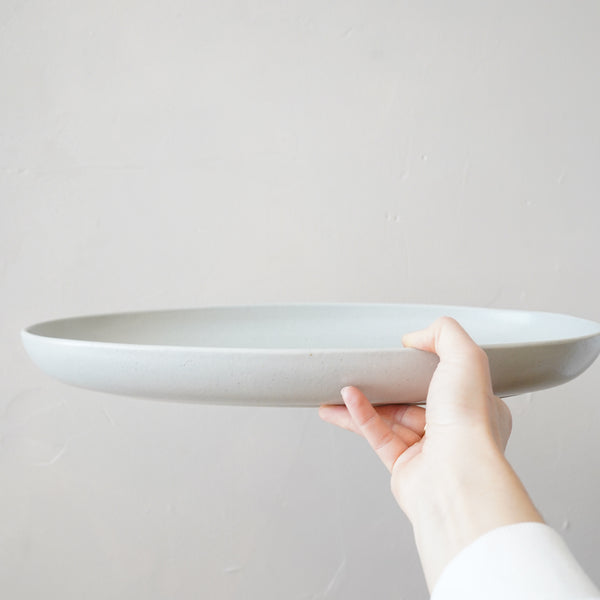 Madeira Oyster Grey Oval Serving Plate