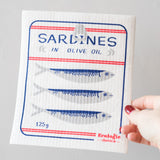 Sardines Swedish Sponge Cloth