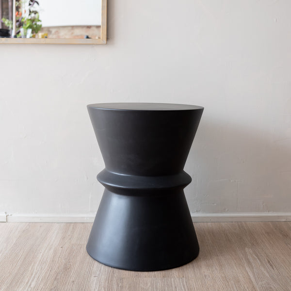 Concrete Hourglass Side Table