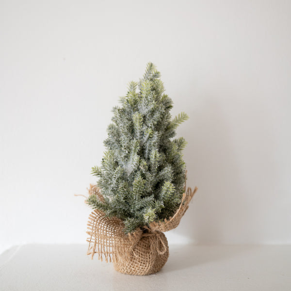 Faux Frosted Pine Tabletop Tree