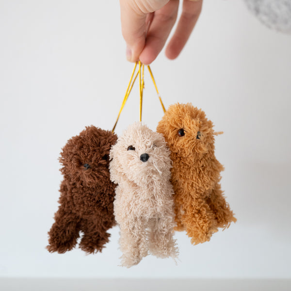 Furry Poodle Ornament