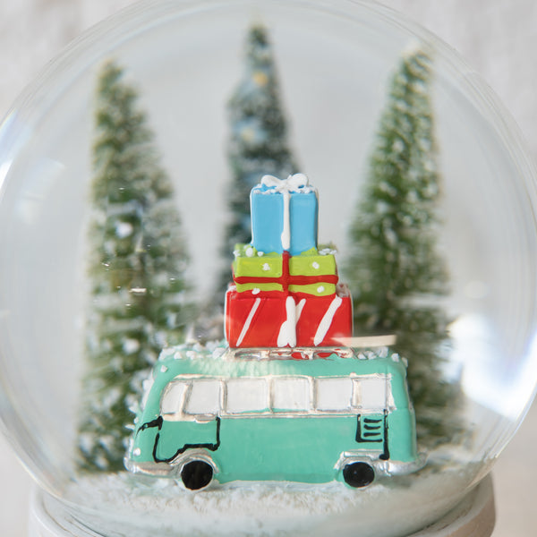 Holiday Bus LED Snow Globe