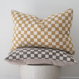 Checkered Lumbar Pillow