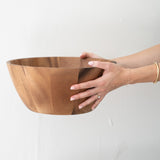 Deep Acacia Salad Bowl