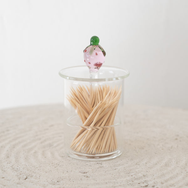 Silver Glass Bead Tassel Ornament