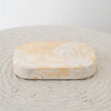 Buff Marble Soap Dish