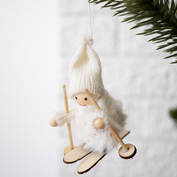Mini Skier Ornament
